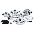   16pc 7 Ply Waterless Surgical Stainless Steel Cookware Set Pots & Pans