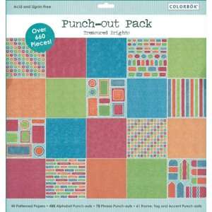  Punch out Pack 12x12 treasured Brights Arts, Crafts 