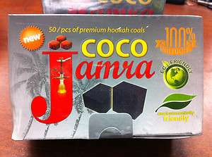 50 pcs Coco Jamra Coconut Hookah Shisha Charcoal Nara  