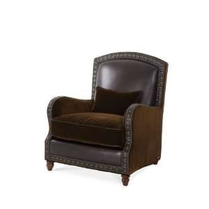  Vizcaya Fabric/Leather Club Chair