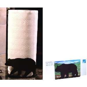  Bear Metal Paper Towel and Envelope Holder Set Kitchen 
