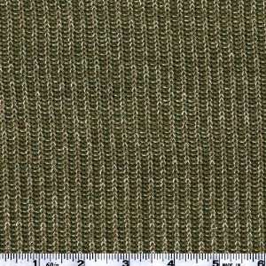  80 Wide Sweater Knit Marrled Green/Khaki Fabric By The 