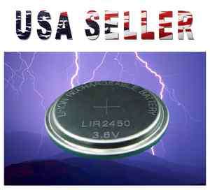 Rechargeable Button Cell Coin LIR2450 LIR 2450 CR2450  