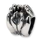 Jewelry Adviser Sterling Silver Reflections Big & Little Hands Bead