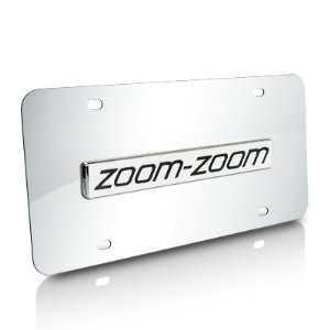  Mazda Zoom Zoom Chrome Stainless Steel License Plate 