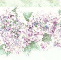 Laser Cut Floral Hydrangea Victorian Wallpaper Border  