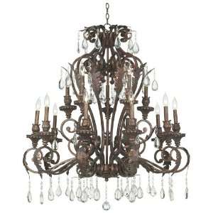    Iron Acanthus Collection Fifteen Light Chandelier