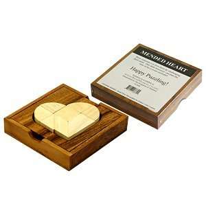  Mended Heart Wooden Desk Accessory Puzzle