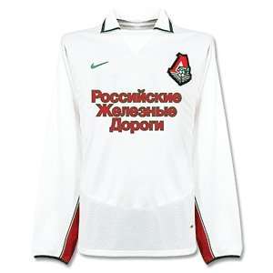04 05 Lokomotiv Moscow Away L/S Jersey   Cyrillic Sponsor  