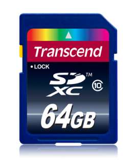Transcend 64GB 64G SDXC SDHC SD Flash Memory Card Class 10  