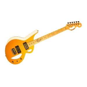  Borealis Solide Gold White Stripe Electric Guitar Musical 