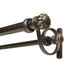 Whole Home Double Curtain Rod Adjustable 36–72 Inches 