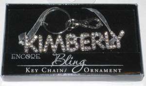 Bling Name Keychain KIMBERLY Key Chain NIB FREE SHIP  