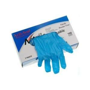 XL Nitrile Disposable Glove 5 Mil Blue Powdered Free, Textured Rated 
