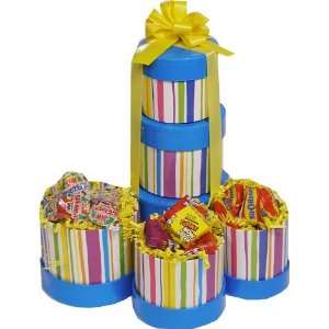 Rainbow Stripe Mini Gift Tower  Grocery & Gourmet Food