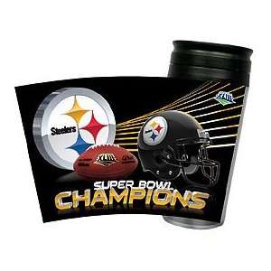  Pittsburgh Steelers Super Bowl XLIII Champs Travel Tumbler 