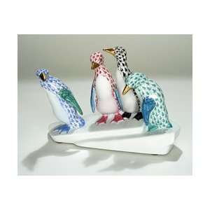  Herend Penguins on Ice   Multicolor