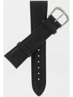 Hadley Roma 18mm Black Leather Watch Band MS892 762402434295  