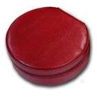 Cheap Humidors Red Leather Jewelry Box  Small Round