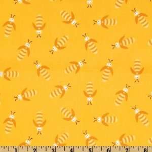  44 Wide Beetle Boy Beetles Yellow Fabric By The Yard 