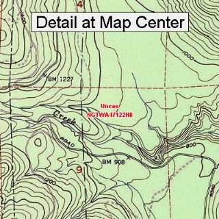  USGS Topographic Quadrangle Map   Uncas, Washington 