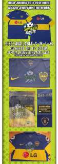 Boca Juniors Argentina 11 12 Home Soccer Jersey Authentic Nike  