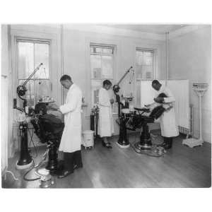   African American male Dentists,Female Technician,c1926