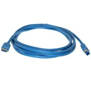PI Manufacturing 10ft USB 3.0 A Male to B Male Cable   Blue