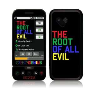   HTC T Mobile G1  Greedy Geniu$  The Root Of All Evil Skin Electronics