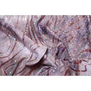  Tie Dye Glitter Swirl Fabric