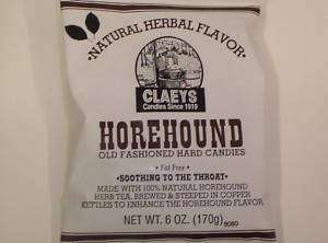 Claeys Horehound Sanded Hard Candy 6 oz Bag  