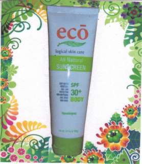 Eco Body Sunscreen 30+ SPF 3.5 oz.  