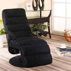 InRoom 7202 Relax Chair Chaise Lounge   Black