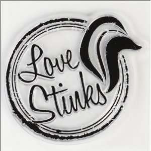     Clear Acrylic Stamps   Mini Love Stinks Arts, Crafts & Sewing