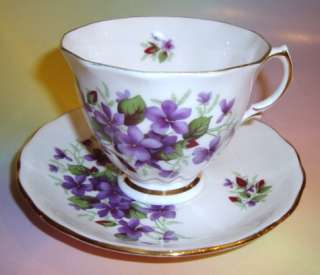 Lovely Colclough Violets Tea Cup and Saucer Set  