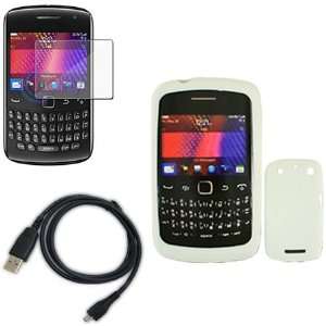  iNcido Brand Blackberry 9360/9370/Apollo Combo Solid White 