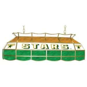 NHL4000 DS   NHL Dallas Stars Stained Glass 40 inch Lighting Fixture
