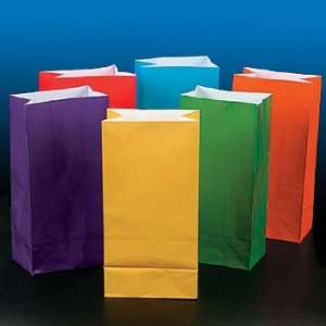  Bright Color Paper Treat Bags Toys & Games