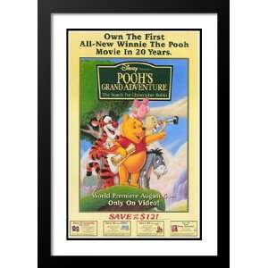 Poohs Grand Adventure 20x26 Framed and Double Matted Movie Poster   A