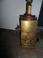 Vintage BRASS ASIAN SAMOVAR LAMP * 23 x 4  