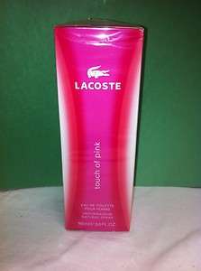 Lacoste Touch Of Pink For Women 3oz/90Ml EDT BOXED  