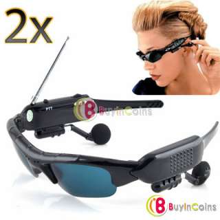 2X New Unique Style 500 Meters Sunglasses Sun Glasses Interphone 