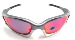 New Oakley Sunglasses Split Jacket Dark Grey +Red Iridium Polarized 