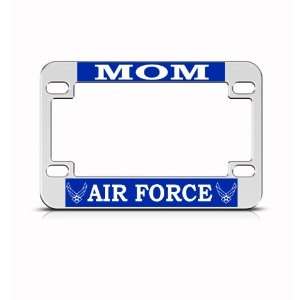 Air Force Mom Military Metal Bike Motorcycle license plate frame