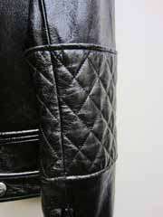 7K Chanel Quilted Lambskin 11A Chanel Jacket 36 Leather Wool Fringe 