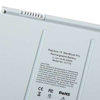 NEW 63Wh Battery For Apple Macbook Pro 15 inch A1175 A1150 MA463 