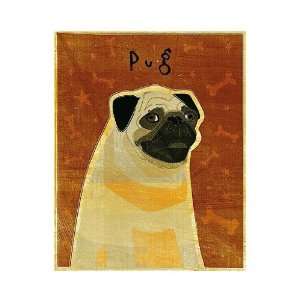  Pug   Poster by John Golden (13x19)