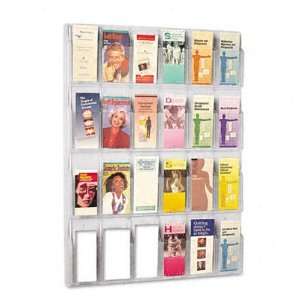  Safco 5601CL Reveal Clear Literature Displays, 24 