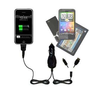 com Double Car Charger with tips including a tip for the Apple iPhone 