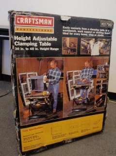 Craftsman 65796 Professional Height Adjustable Clamping Table  